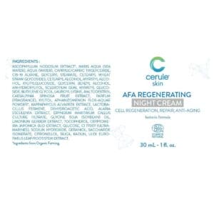 AFA Night Cream Ingredients