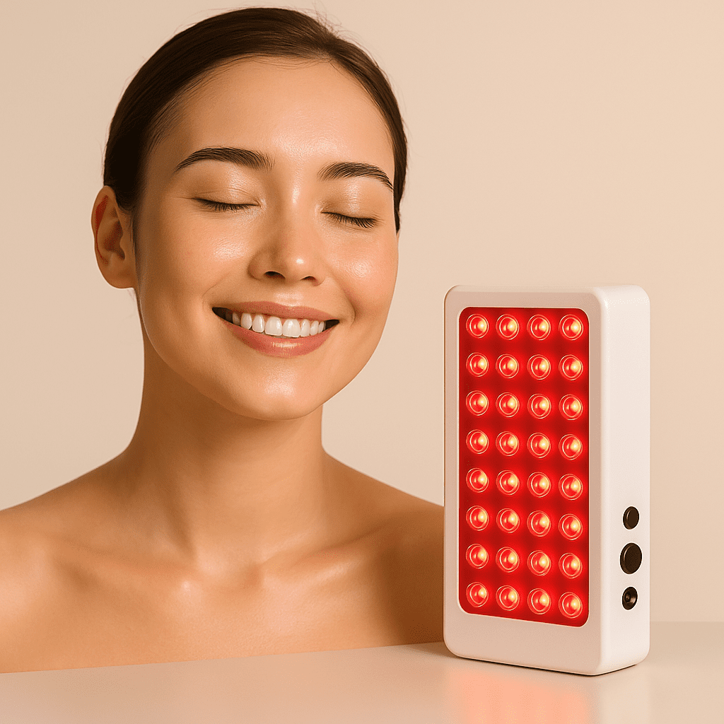Combining three wavelengths (660nm red, 810nm, and 850nm near-infrared light), this device is perfect for skin rejuvenation, eye comfort, and soothing deep tissue areas like joints and muscles.