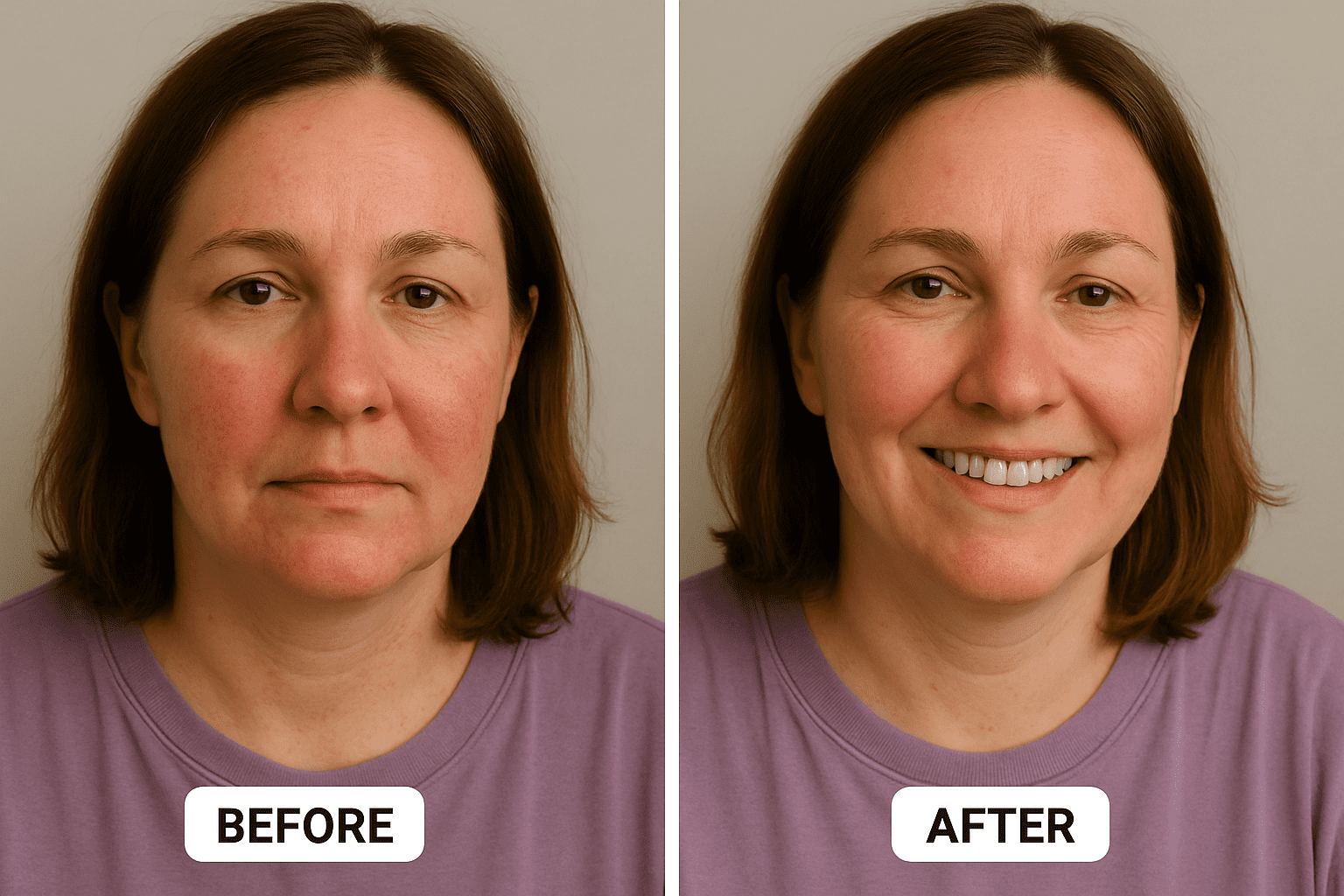 Rosacea Before After
