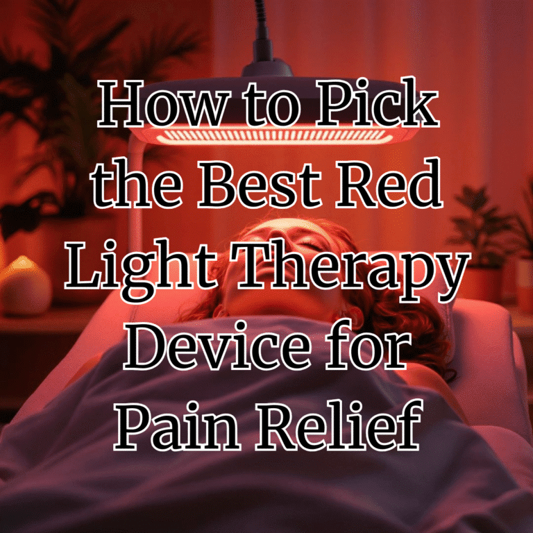 How to Pick the Best Red Light Therapy Device for Pain Relief